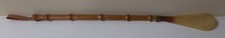 vintage BAMBOO HANDLE CELLULOID END 16" SHOEHORN ITALY