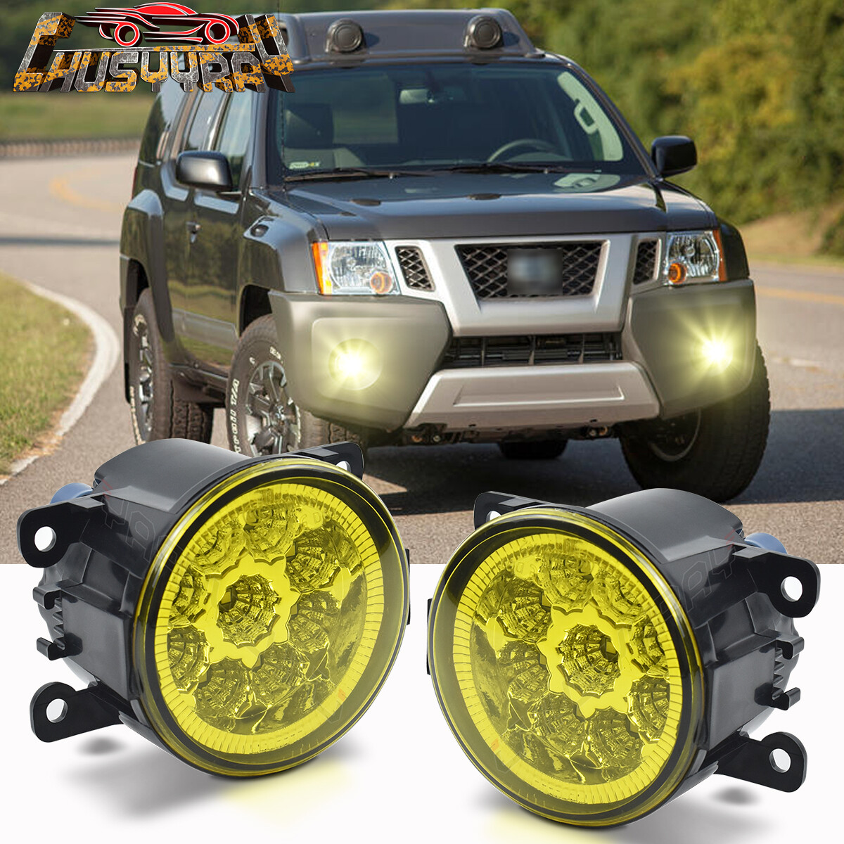 Front Bumper Fog Light Lamp Kit For Nissan XTerra 2005-2014 2015