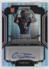 2025 Panini Prizm Draft Picks Hyper Chris Tyree #DPA-CTE Auto 0dv1