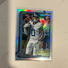 2018 Topps Chrome Calvin Ridley Rookie Tennessee Titans Football Card #291. rookie card picture