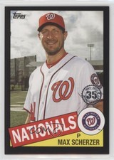 2020 Topps 1985 Topps Baseball Black 102/299 Max Scherzer #85-100 04br