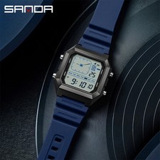SANDA Military Digital Men's Watch Rugged Sport Luminous Chronograph Waterproof
