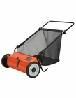Explorehorizon 21-Inch Push Lawn Sweeper 3.5 Cu. Ft. Hopper Capacity Leaf Grass