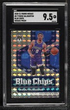 2020-21 Panini Mosaic Blue Chips Prizm Tyrese Haliburton #5 SGC 9.5 Mint+ 0h28