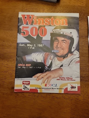 1987 Winston 500 Nascar program Talladega w inserts | eBay