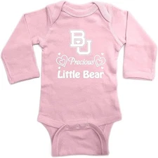 Two Feet Ahead Newborn Bodysuit Creeper Pink L/S  Baylor Bears 12 Months