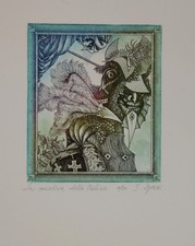 Zsuzsanna Egresi (1954) Litografia A Colori Circa 1990. Firmata Edizione 50