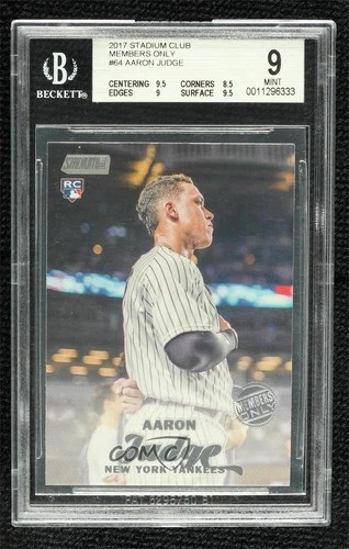 2017 Topps Stadium Club Members Only Aaron Judge #64 BGS 9 MINT Rookie RC