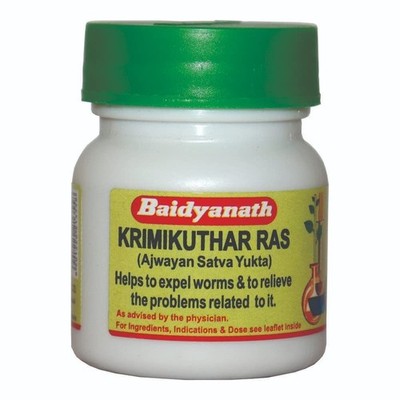 Baidyanath Krimikuthar Ras 80 tab Ayurvedic Free Shipping