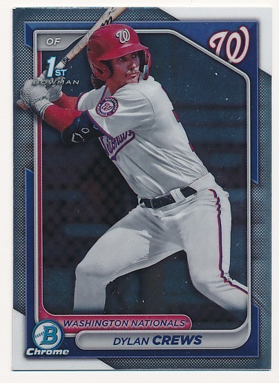 DYLAN CREWS 2024 BOWMAN CHROME #BCP-23 WASHINGTON NATIONALS MINT