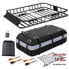 Heavy Duty Universal Rooftop Cargo Carrier Roof Rack, ROOF 64" and BAG