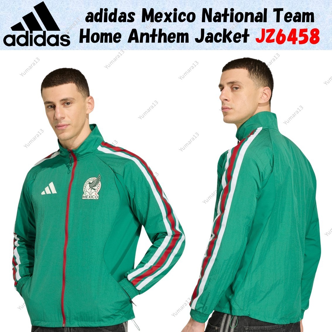 adidas Mexico National Team Home Anthem Jacket JZ6458 Japan Size