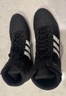 adidas HVC 2 Wrestling Shoes Black/White Stripes Gum Sole High Top US 9.5 — photo 9