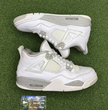SIZE 7Y - Air Jordan 4 Retro White Oreo DJ4699-100 FAST SHIPPING AUTHENTIC