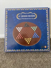 CHH Game 15” Chinese Checkers with Marble Pieces- New