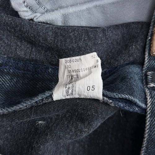 Jeans Lee Riders anni 80 uomo 32x31 relaxed dritto blu navy stonewash denim Union USA - Foto 4 di 9
