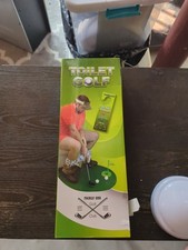 Toilet Golf Game Set - Practice Mini Golf in Restroom Bathroom Funny Gag Gifts