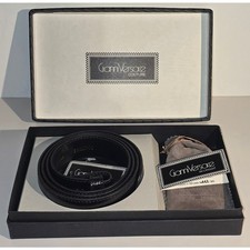 Vintage Gianni Versace Couture Black Lizard Belt 925 Silver 90 36 1 of 300 NIB