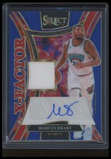 2024-25 Select Basketball Marcus Smart #XMS-SRT X-Factor Jersey Auto Blue /49
