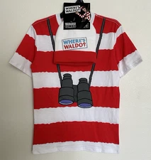 Mad Engine x Where's Waldo Costume T-Shirt Beanie Combo Adult Choose Your Size