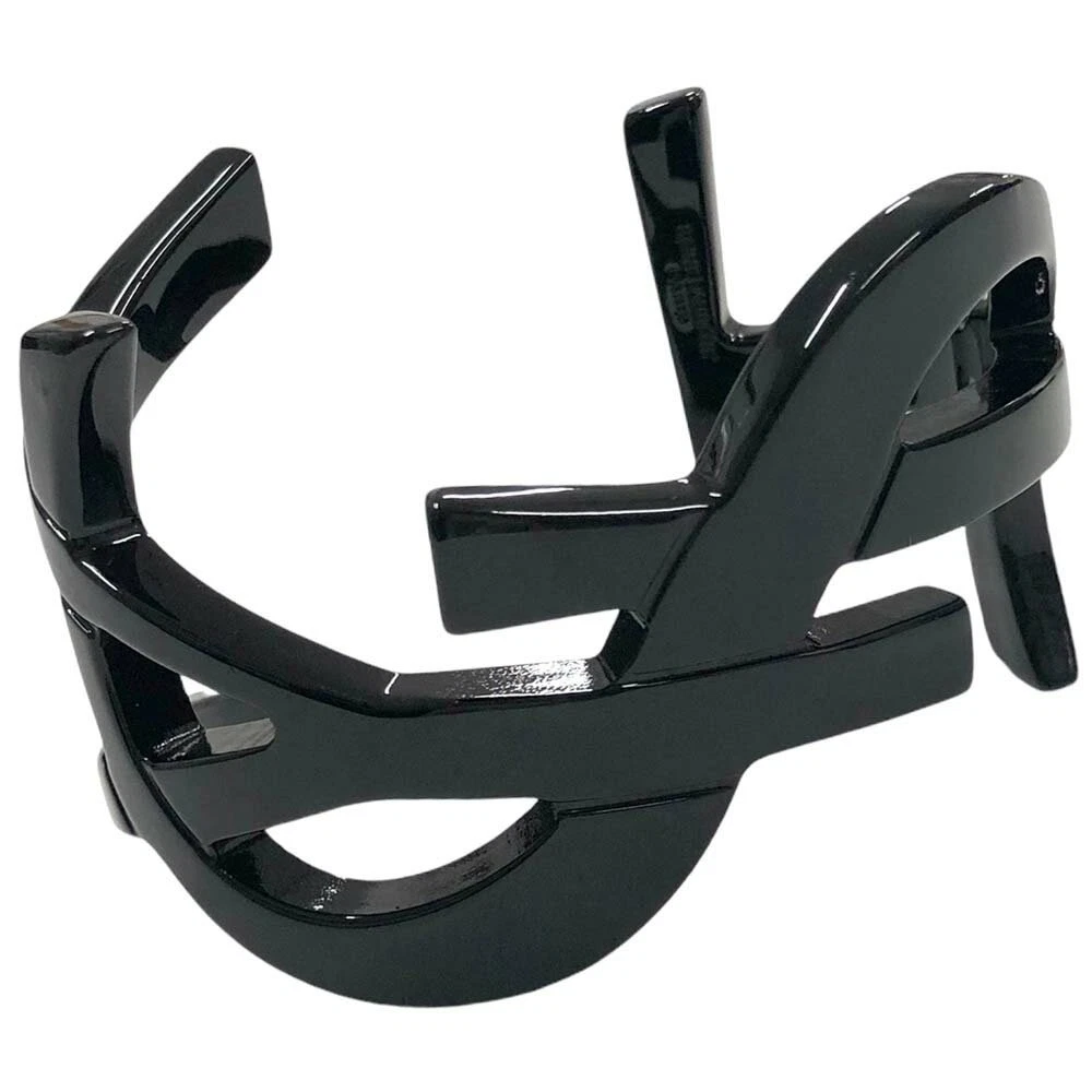 SAINT LAURENT (YSL) Bracciale Yves Saint Laurent Cassandra Logo Nero Unisex Usatoo