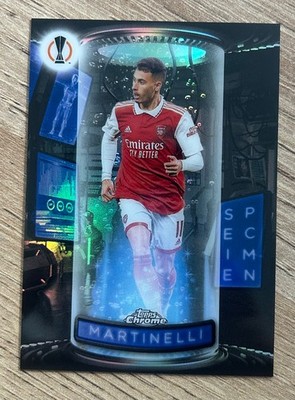 2022-23 Topps Chrome UCC Gabriel Martinelli Specimen #S-14 Arsenal