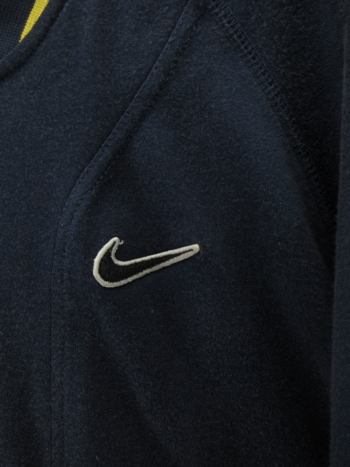 VINTAGE Nike Jacket Men Medium Blue Track Warm Up 90s Sportswear Blade Collar * image 4