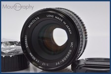   Near Mint  MINOLTA MC ROKKOR-PF 50mm F1.7 w/cap Filter FromJapan yk4795