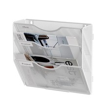 A4 Zeitungshalter Wand 3stöckig Netzstoff Hängeregistraturhalter Zeitschrifte...