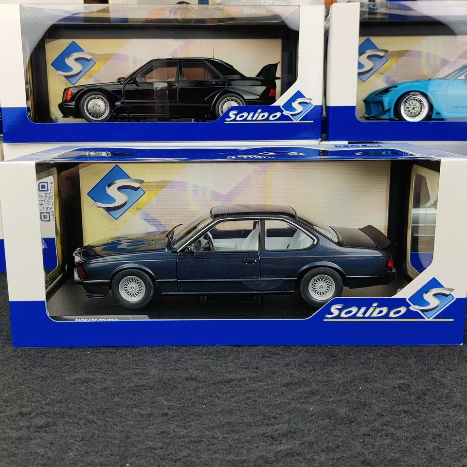 VOITURE SOLIDO BMW 635 CSI (E24) MACAU BLUE BLEU 1984 1:18 NEUF BOITE S1810306 - Photo 3/4