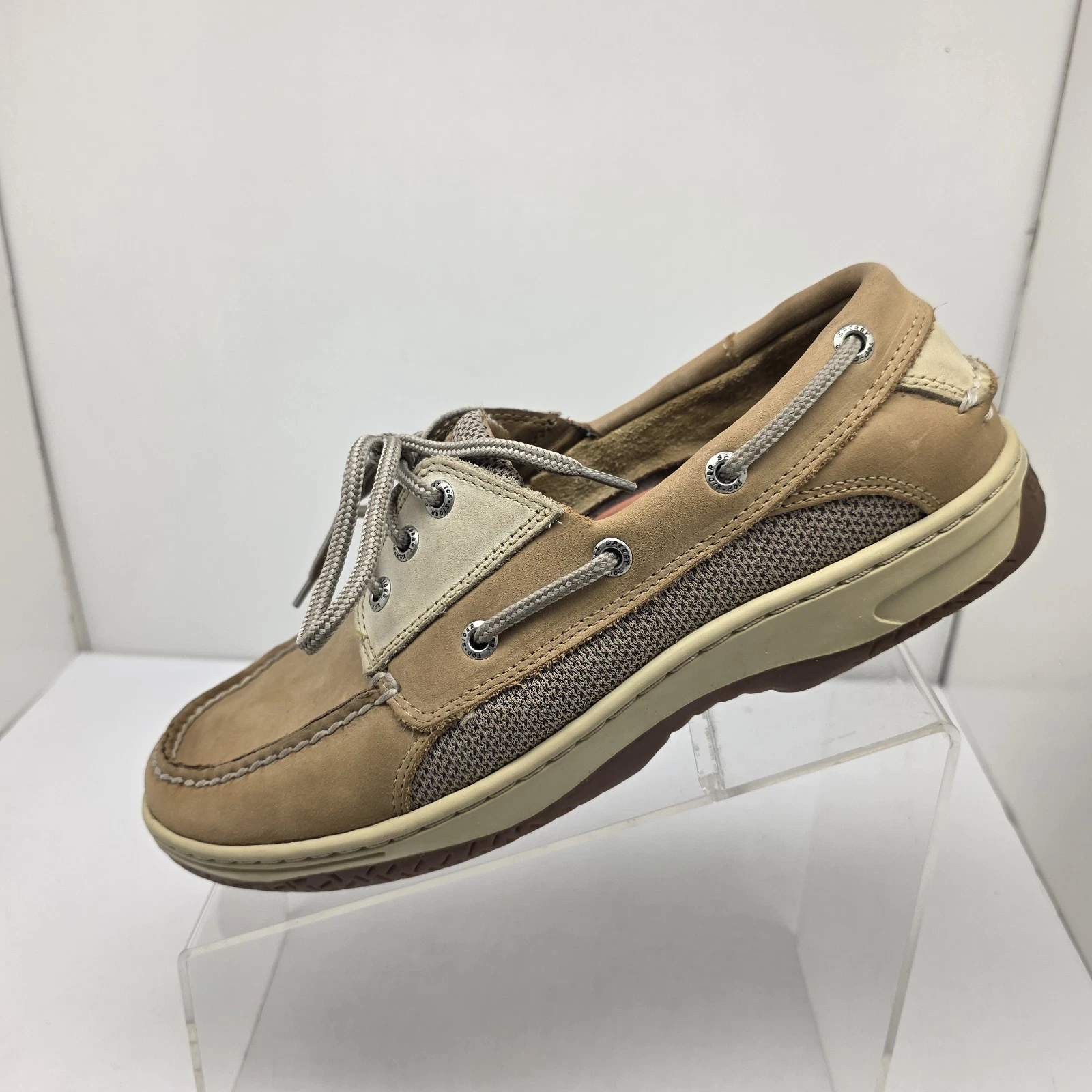 Sperry Top-Sider Billfish Boat Shoes Mens Tan Leather 0799023 Size 9 M