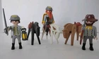 Vintage Playmobil Geobra Civil War Soldiers Calvary Men W/Horses & Accessories