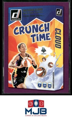 2025 Donruss WNBA Natasha Cloud Crunch Time Press Proof Purple #15 Liberty