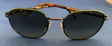PERSOL SUNGLASSES TORTOISE SHELL  GREEN FRAME GRADIENT GREY LENSES 1015SJ NEW