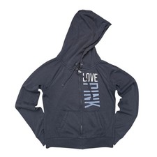 Victoria's Secret PINK Love Pink Full Zip Hoodie Black Size Small