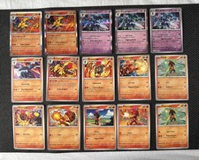 15x Pokemon card Ceruledge Armarouge Charcadet Bundle mixed set No duplicate NM