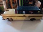 Vintage Japan Bandai Tin Friction 1955 Ford Country Wagon. WORKS. RARE