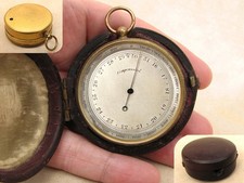 Rare high altitude mountain barometer with 18,000 feet altimeter, circa 1890