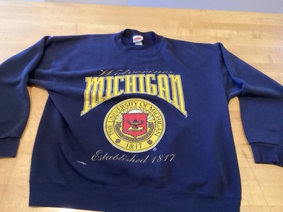 Vintage Michigan Wolverines University U Of M Sweatshirt Mens XL Graphic 1990s