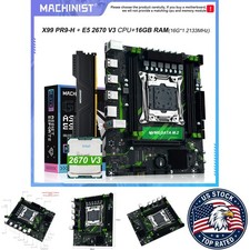 MACHINIST X99 Motherboard LGA 2011-3 Xeon E5 2670 V3 CPU 16G DDR4 ECC RAM M.2