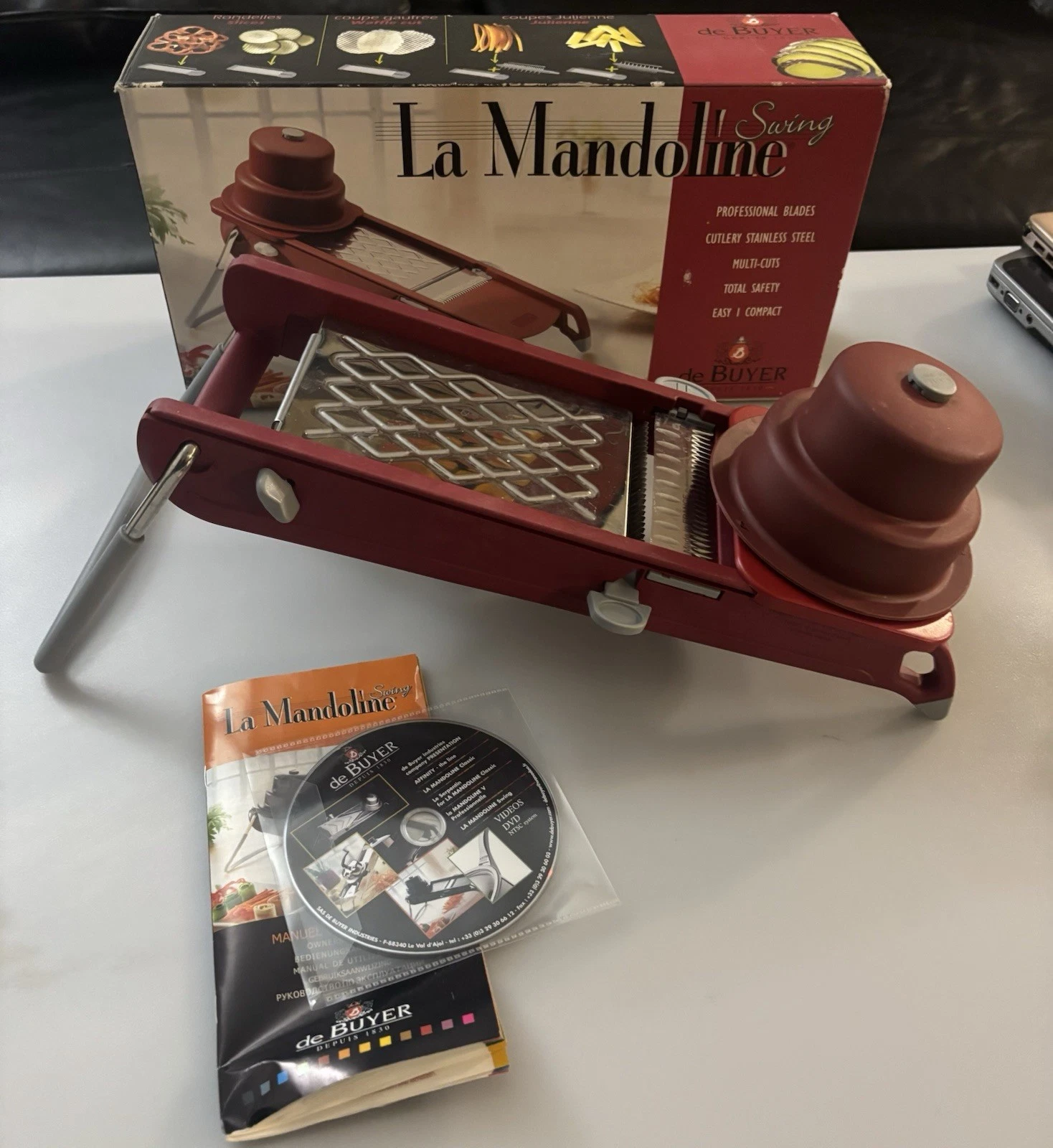 De Buyer Mandoline La Mandoline Swing France, Slices, Julienne’s Veg Slicer