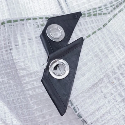 COST WISE Clear Waterproof Tarpaulin Camping Ground Sheet Heavy Duty Reinforced Mono Tarp