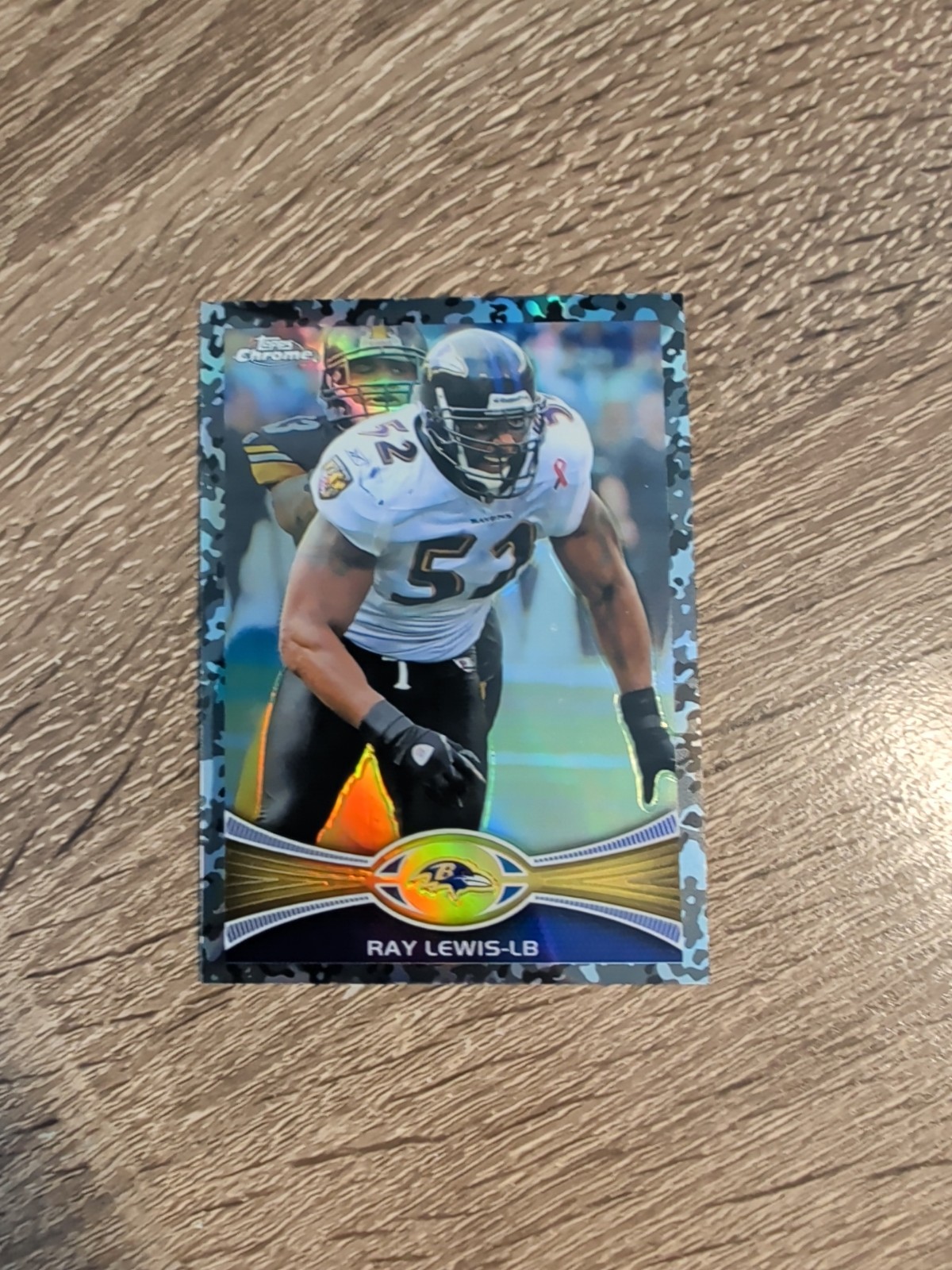 2012 Topps Chrome Ray Lewis #121 Camo Refractor /499 Ravens