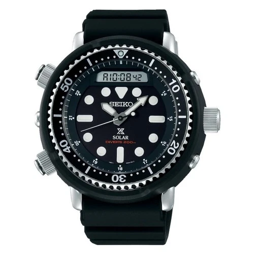 SEIKO ProspeX SNJ025P1 Solar Hybrid Watch Diver Street ARNIE H851 Black NOS