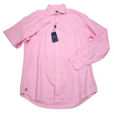 Polo Ralph Lauren Iconic Oxford Button Down Shirt Mens Large Custom Fit Pink