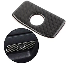 Copilot Storage Box Handle Cover Trim Carbon Fiber For Subaru Forester 2013-2018