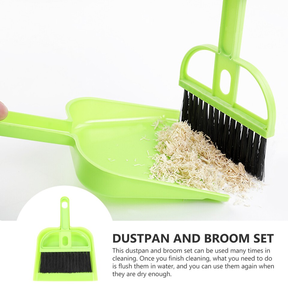 Small Dustpan and Brush Cage Cleaner Pet Set Guinea Pig Accessories
