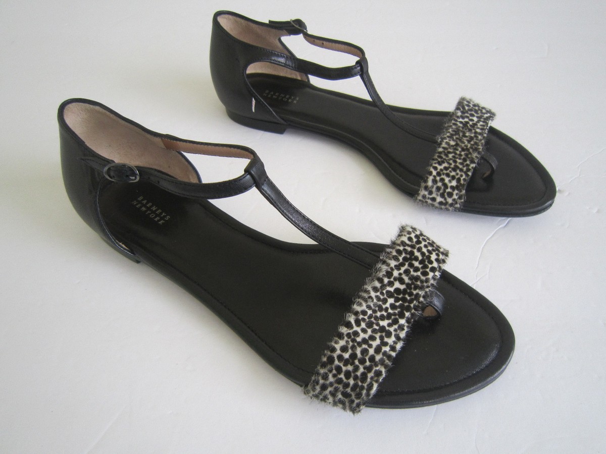 BARNEYS Size 10 Black Strap Sandals Barneys New York Slide Sandals for Women for sale | eBay main image 4