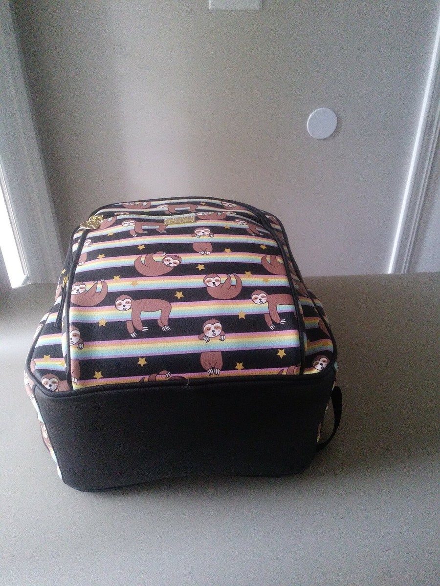 Betsey Johnson Rainbow Sloth Backpack with Matching Pouch  display picture 2