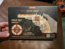 ROKR Justice Guard 3D Wooden Puzzle Corsac M60 Revolver Robotime Rubber Band Fun